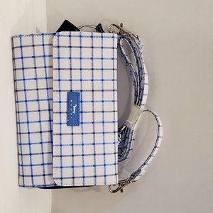 Scout Bags Decker Crossbody Blue/White Plaid Graph